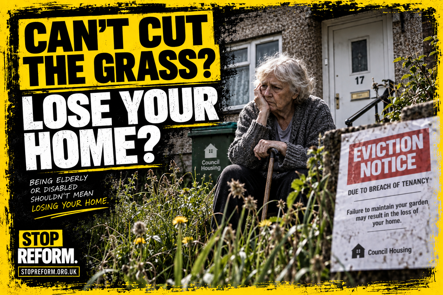Reform want to evict you if you do not maintain your garden