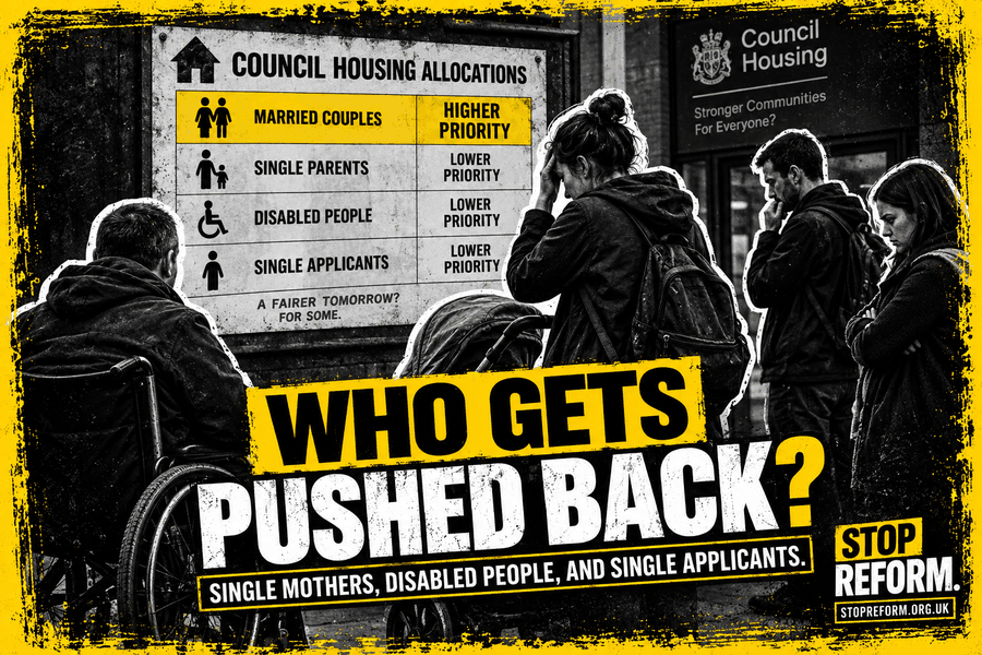 Reform want to discriminate against unmarried couples