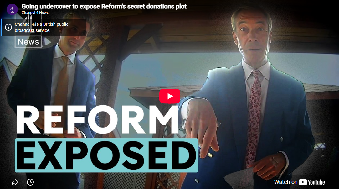 Undercover Reform donations sting preview